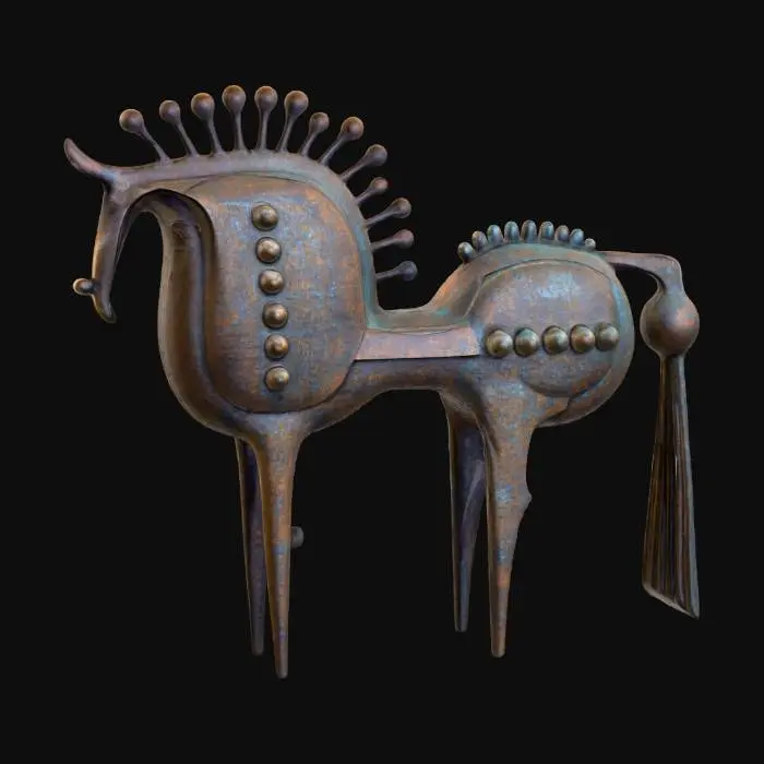 3D model for Bronze Horse Sculpture