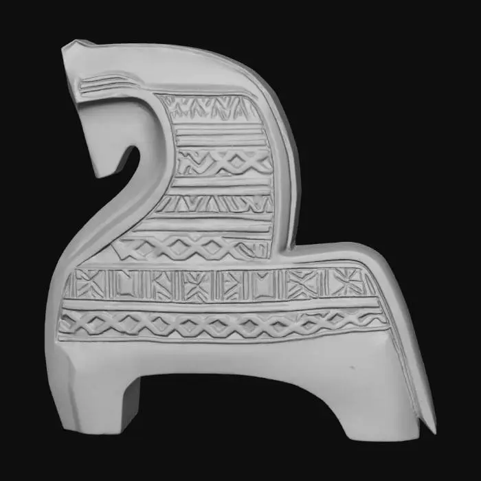 3D model for Carved Equine Elegance