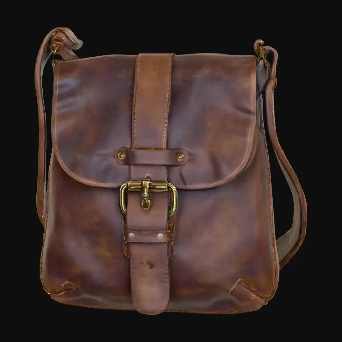 3D model for Vintage Leather Satchel