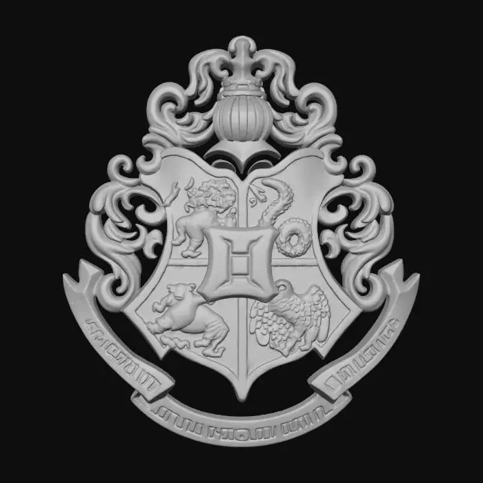 3D model for Hogwarts Crest