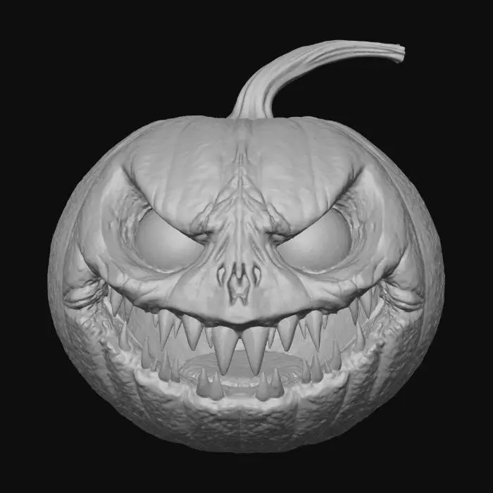 3D model for Haunted Gourd, #Halloween2025#