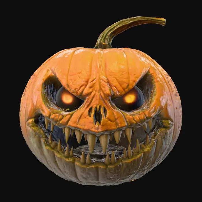 3D model for Haunted Gourd, #Halloween2025#
