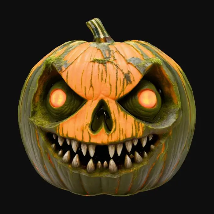 3D model for Menacing Pumpkin in the Rain, #Halloween2025#