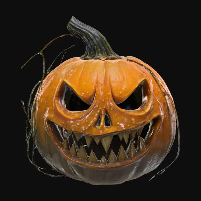 3D model for Rainy Pumpkin Gaze, #Halloween2025#