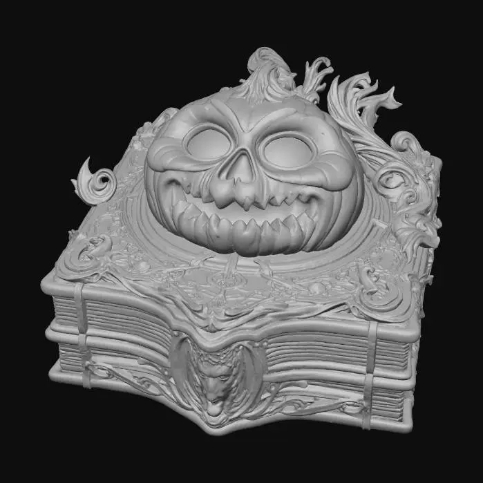 3D model for Pumpkin Grimoire, #Halloween2025#