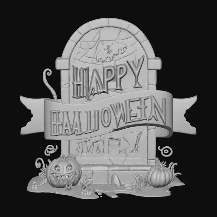 3D model for Halloween Gravestone Celebration, #Halloween2025#