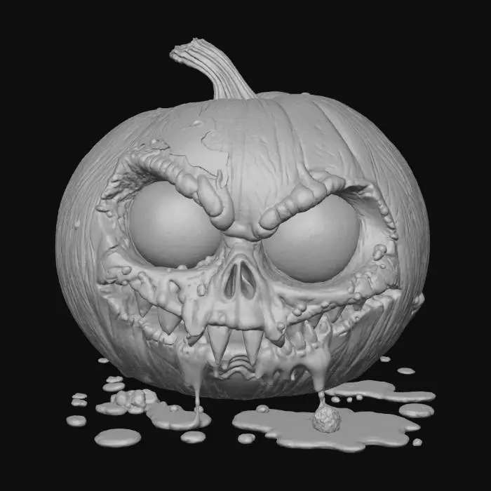 3D model for Grinning Gourd Ghoul, #Halloween2025#