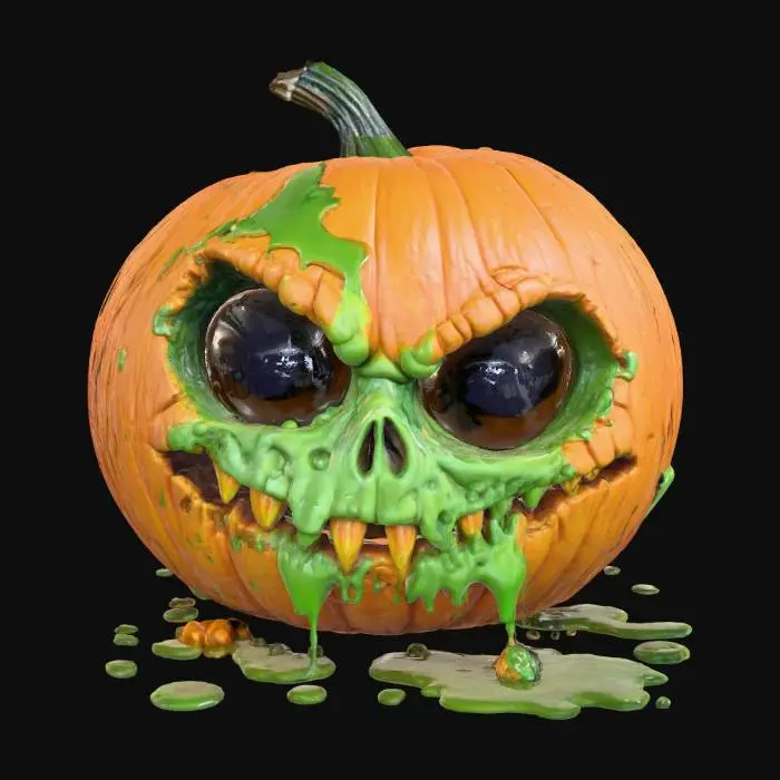 3D model for Grinning Gourd Ghoul, #Halloween2025#