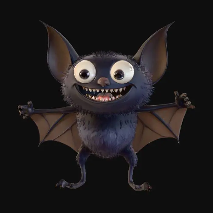 3D model for Batty Smiles, #Halloween2025#
