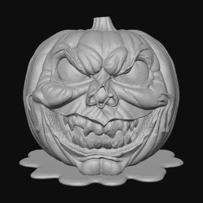 3D model for Eerie Glare Pumpkin, #Halloween2025#