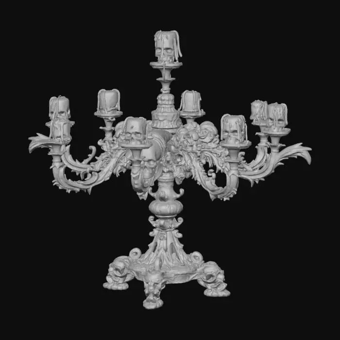 3D model for Haunted Candelabra, #Halloween2025#