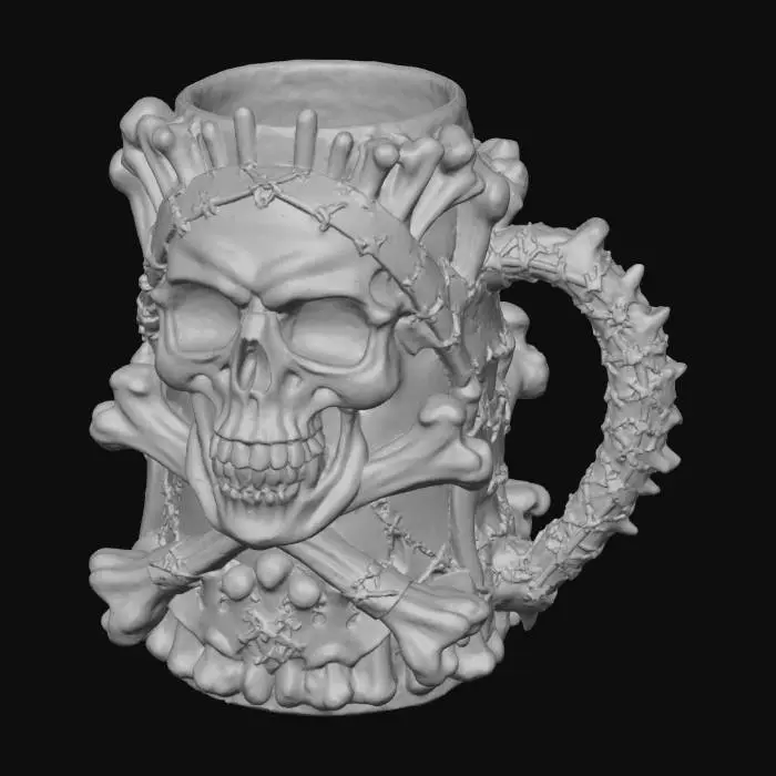 3D model for Eerie Skull Chalice, #Halloween2025#