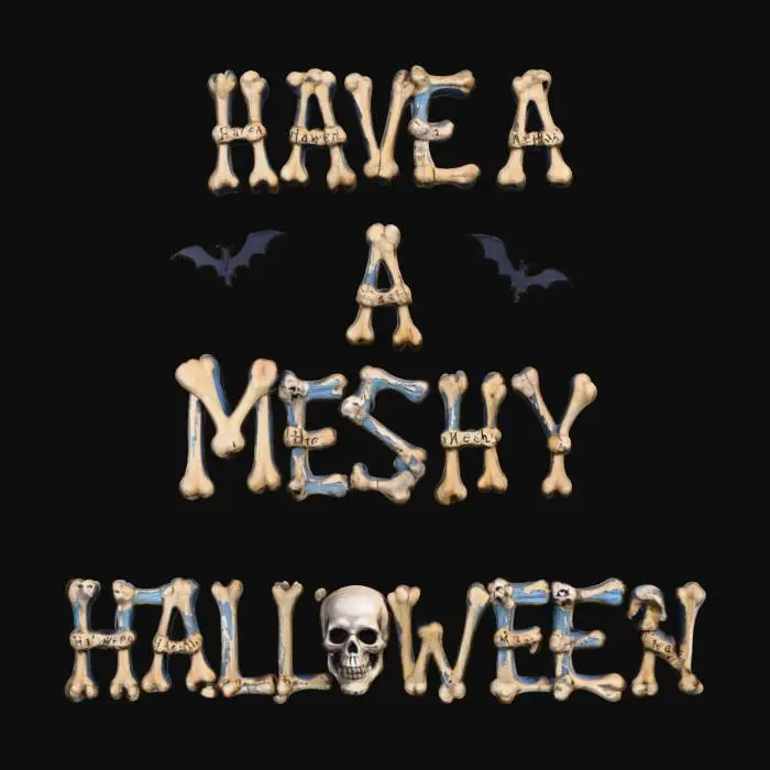 3D model for Bone-Chilling Halloween Greetings, #Halloween2025#