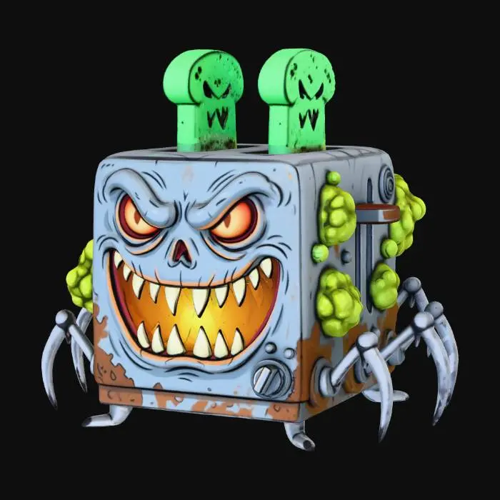 3D model for Haunted Toaster, #Halloween2025#
