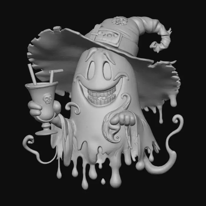 3D model for Spooky Spirit Sipper, #Halloween2025#