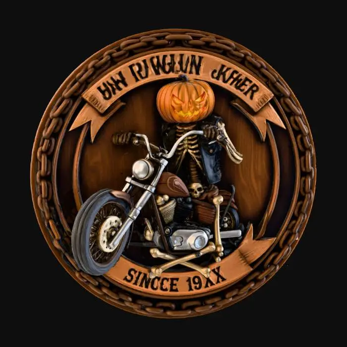 3D model for Halloween Riders Emblem, #Halloween2025#