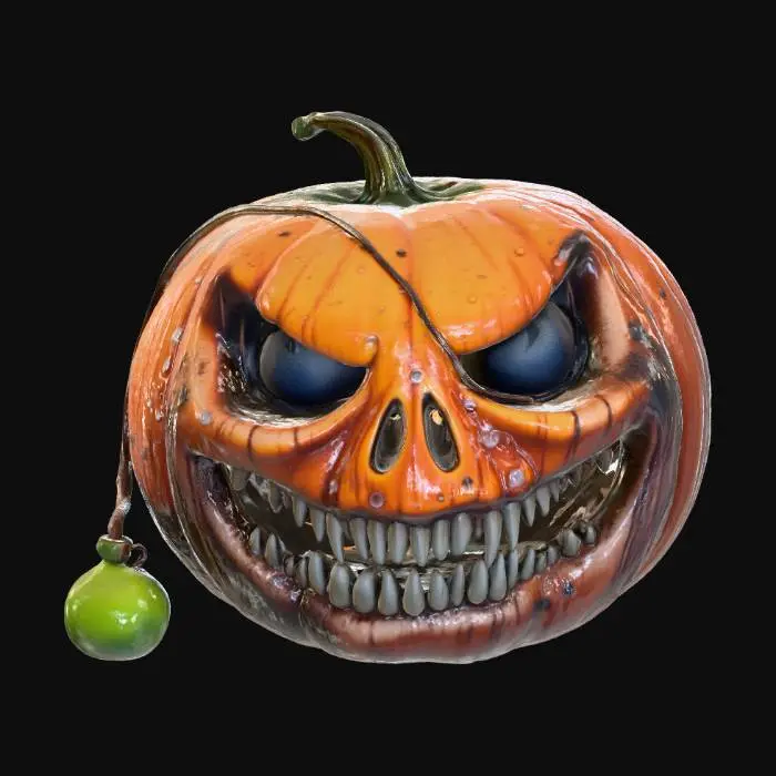 3D model for Sorrowful Jack-O'-Lantern, #Halloween2025#