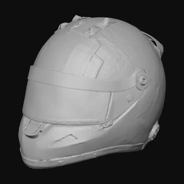 3D model for Red Skull Racing Helmet