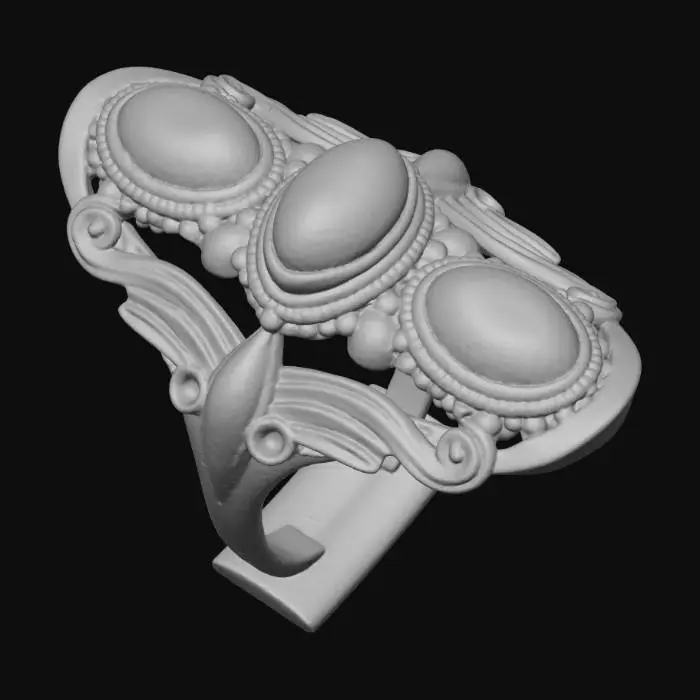 3D model for Vibrant Coral Ring