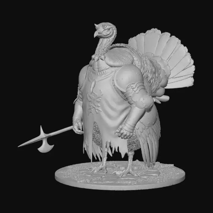 3D model for Knight Gobbler, #Thanksgiving#