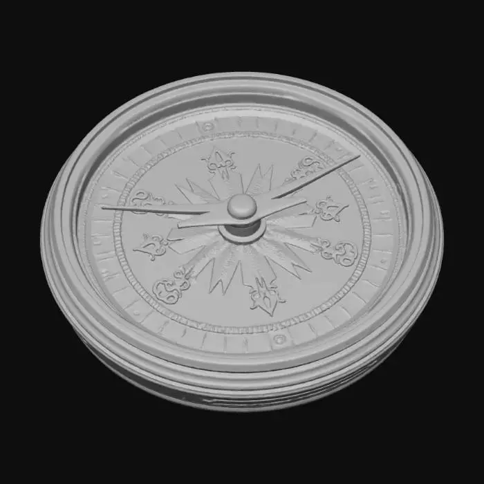 3D model for Antique Compass