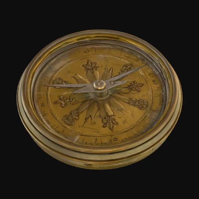 3D model for Antique Compass