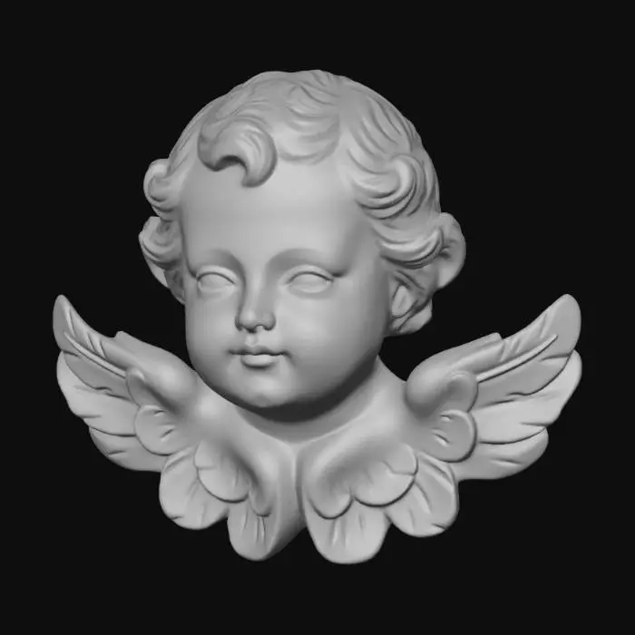 3D model for Golden Cherub Bust, #Christmas2025#