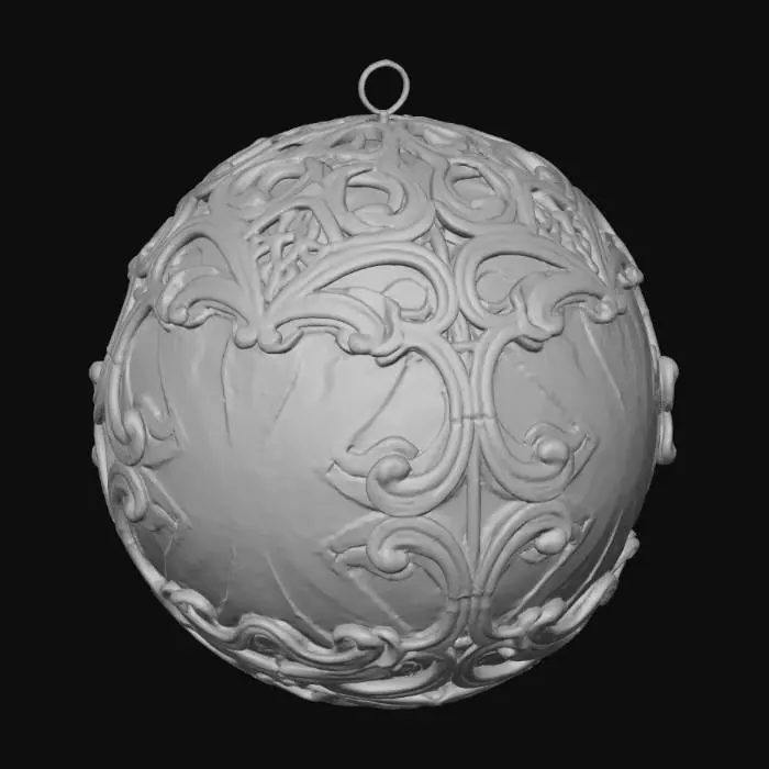 3D model for Ornate Ruby Sphere, #Christmas2025#