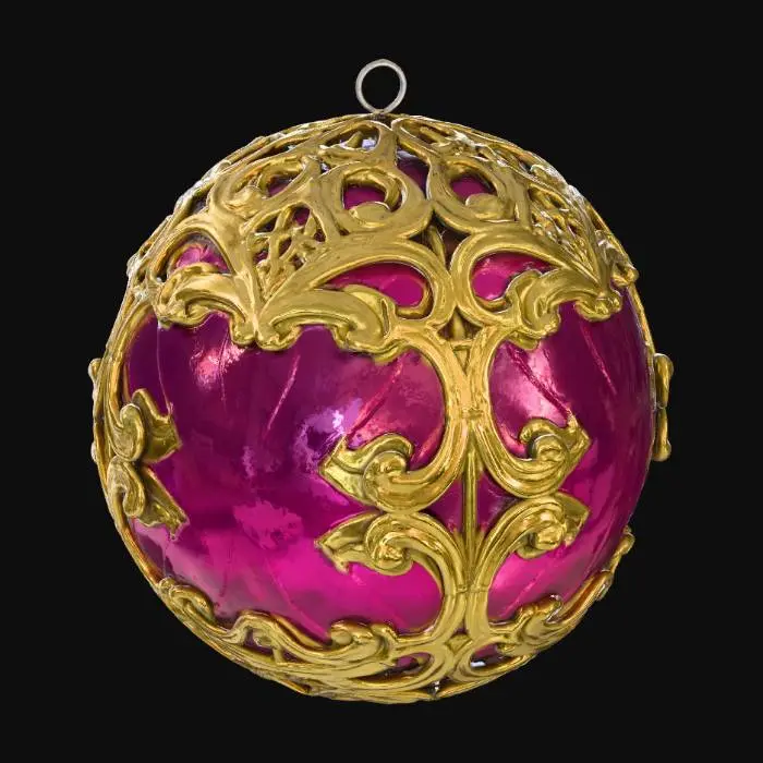3D model for Ornate Ruby Sphere, #Christmas2025#