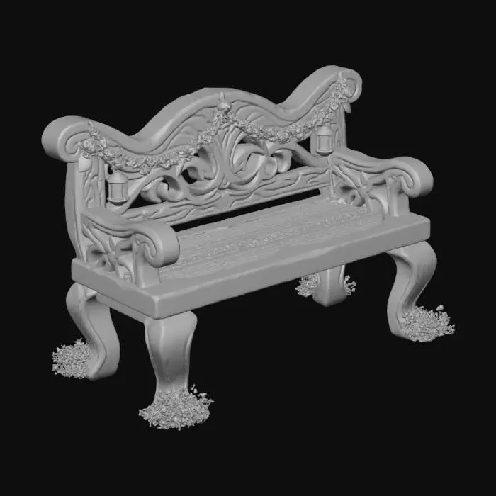 3D model for Enchanted Winter Bench, #Christmas2025#