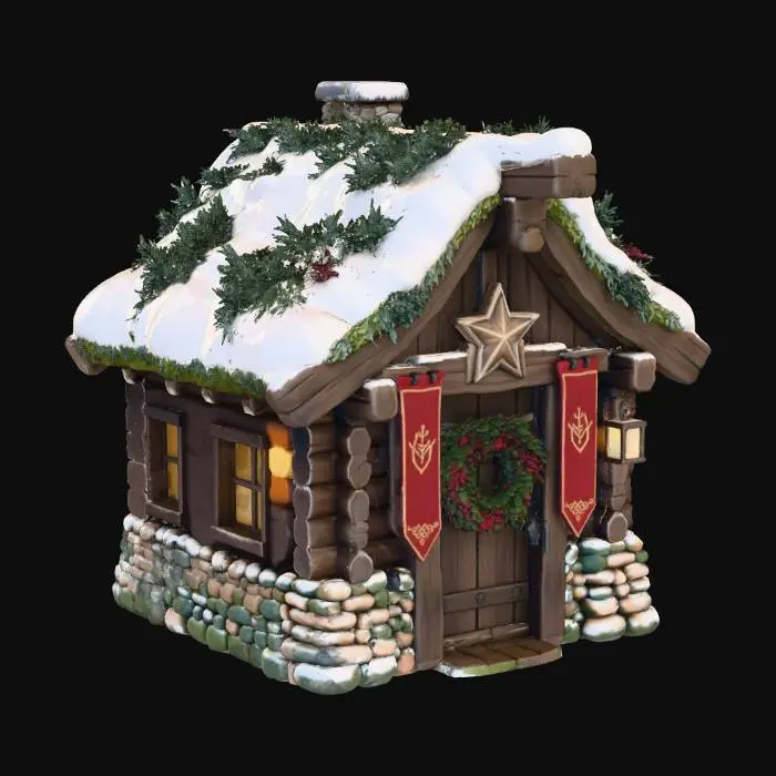 3D model for Winter Cabin, #Christmas2025#