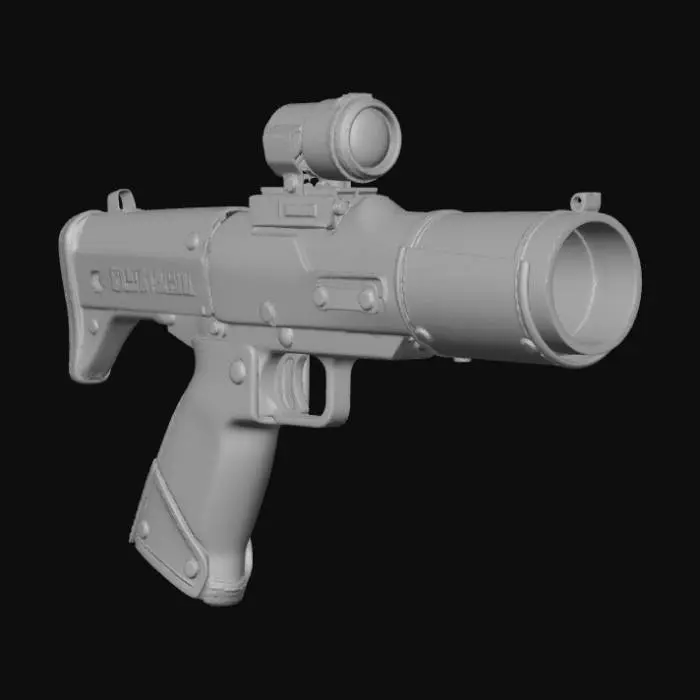 3D model for Steampunk Ray Gun with Leather Grip