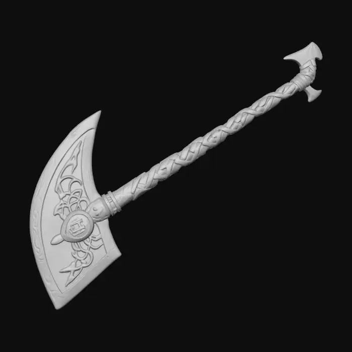3D model for Runic Crescent Axe
