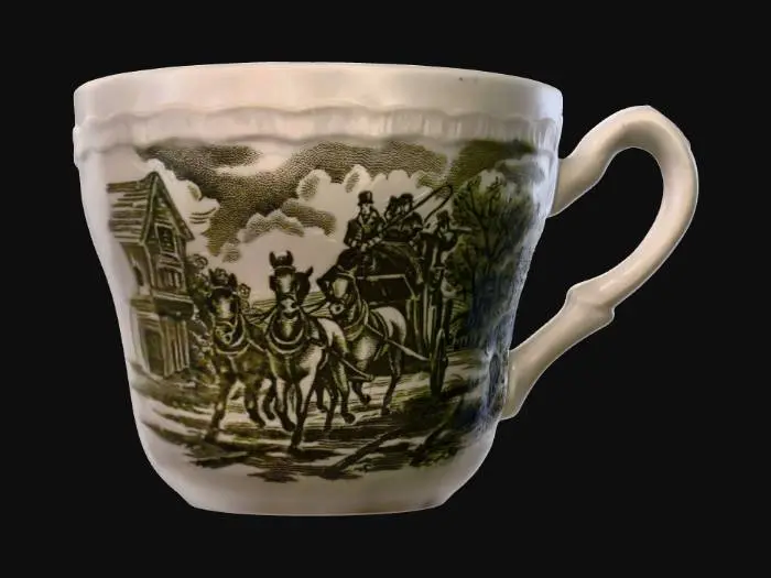 3D model for Teacup - Stagecoach in the Countryside