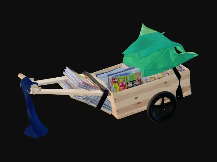 3D model for Newspaper wagon