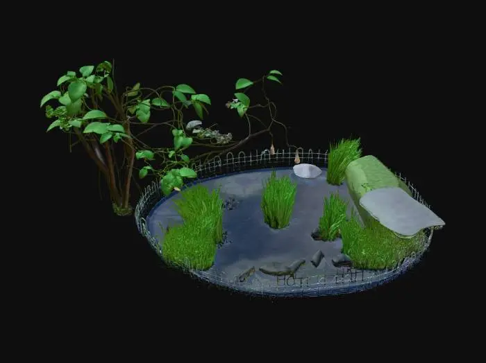 3D model for Garden Pond in the Garden ''Erdparadies''