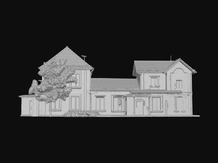 3D model for Bahnhofsgebäude Hemmoor