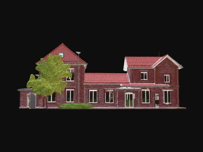 3D model for Bahnhofsgebäude Hemmoor