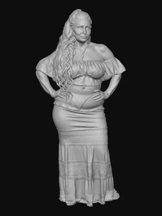 3D model for Crimson Boho Elegance