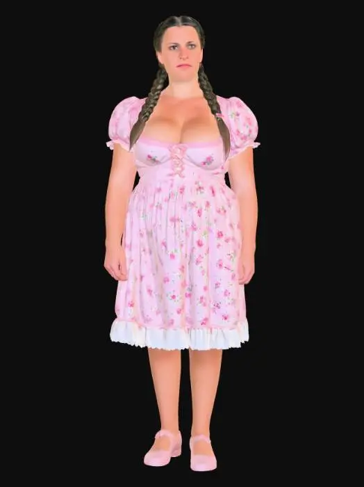 3D model for Bäuerin 4 - Pink Florals in a Rustic Cabin