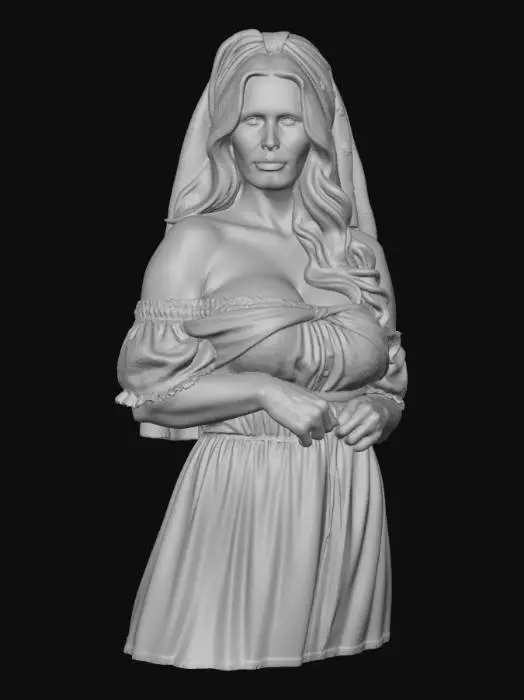 3D model for Bäuerin 7 - Country Bride Portrait