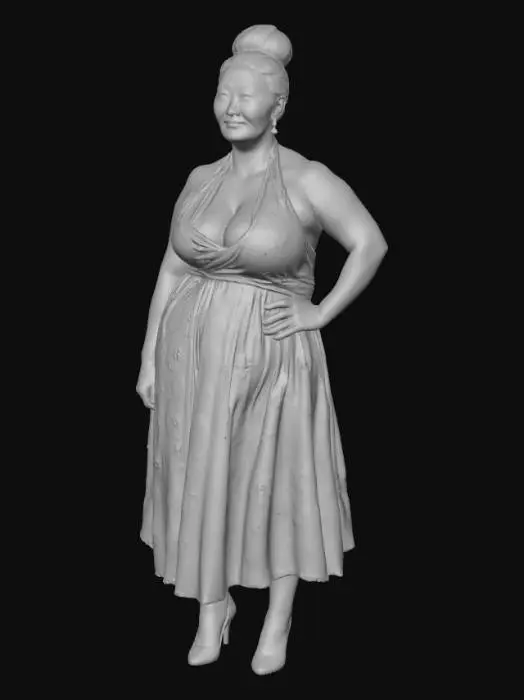 3D model for Tibetan woman 4 - Highland Bloom