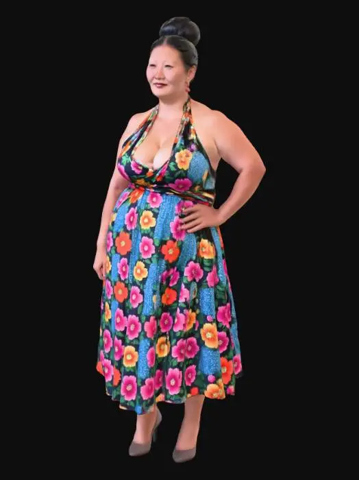 3D model for Tibetan woman 4 - Highland Bloom