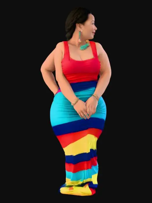 3D model for Tibetan woman 5