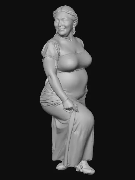 3D model for Tibetan woman 6