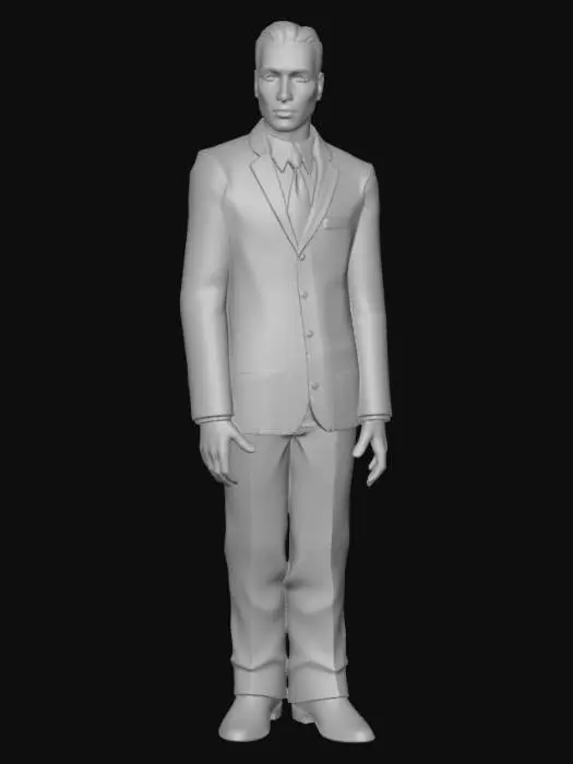 3D model for Sims 2 - Pinstripe Gentleman