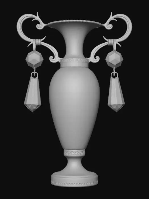 3D model for Marble Vase Lamp with Crystal Drops BV