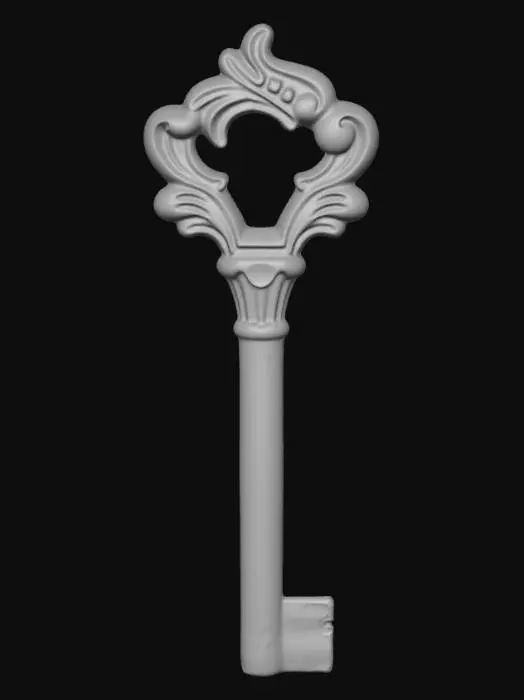 3D model for Ornate antique key