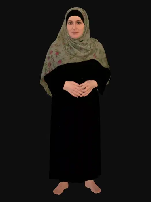 3D model for bulgarian woman 13 - Silent Strength in the Ruins