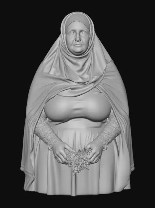 3D model for Bulgarian woman 15 BV - Moss in the Ruins